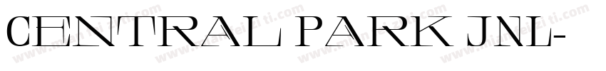 Central Park JNL字体转换